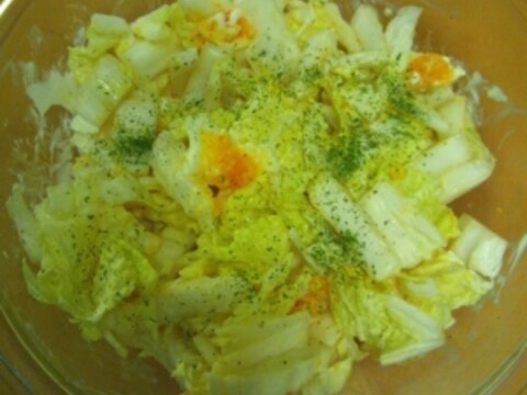 白菜と茹で卵のサラダエレガンスサラダ